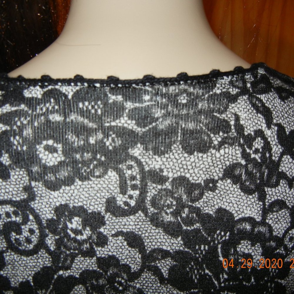 Vintage Casual Party Date Work Floral Top sz L (wt51) - Picture 10 of 13